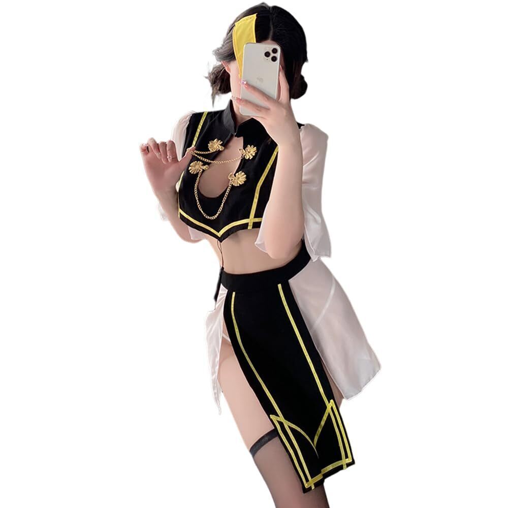 6494 Japanese sexy kimono costume geisha bathrobe anime cosplay nightgown